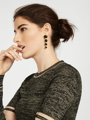 Midnight Druzy Drops