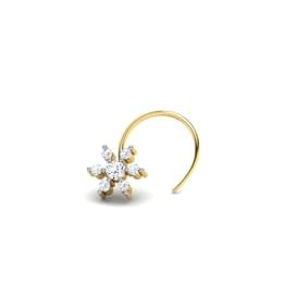Miligrain Enamel Gold Nose Pin