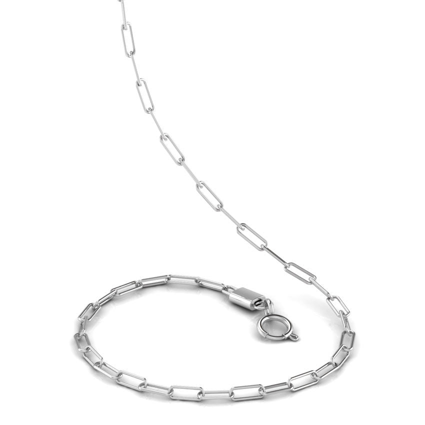Facny Texture Platinum Link Chain