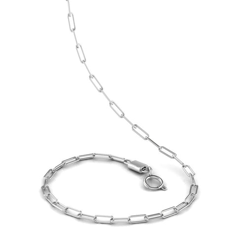 Facny Texture Platinum Link Chain