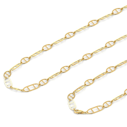 Fine Cutout Link Gold Chain