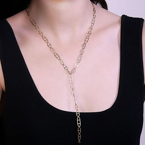 Fine Cutout Link Gold Chain