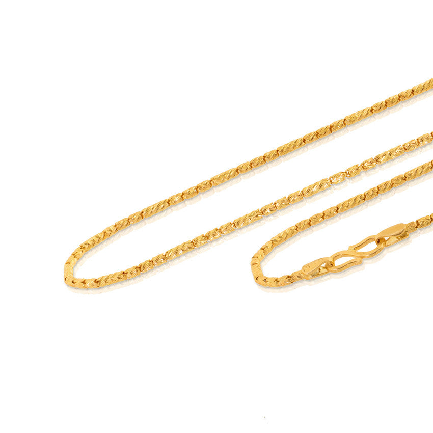 Hex Link Gold Chain