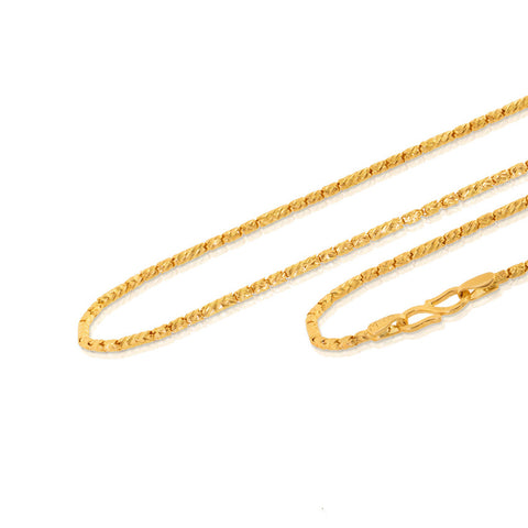Hex Link Gold Chain