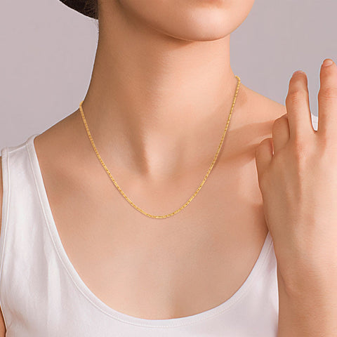 Hex Link Gold Chain