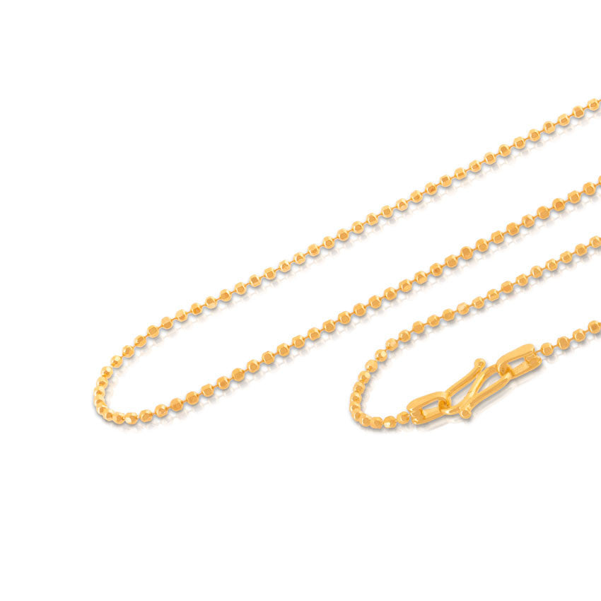 Faceted Ball Gold Chain